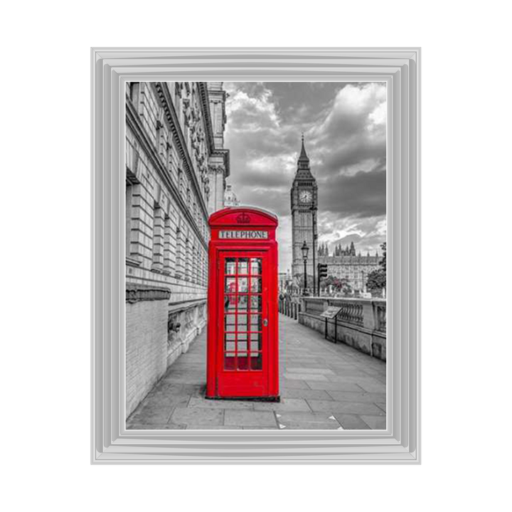 Telephone booth with Big Ben, London, Assaf Frank