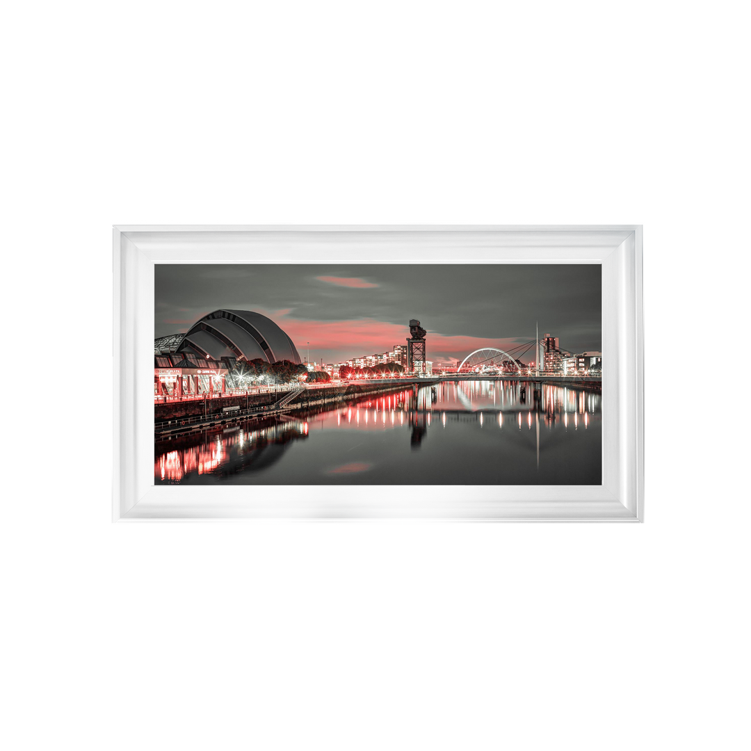 Red cityscape of Glasgow, Assaf Frank
