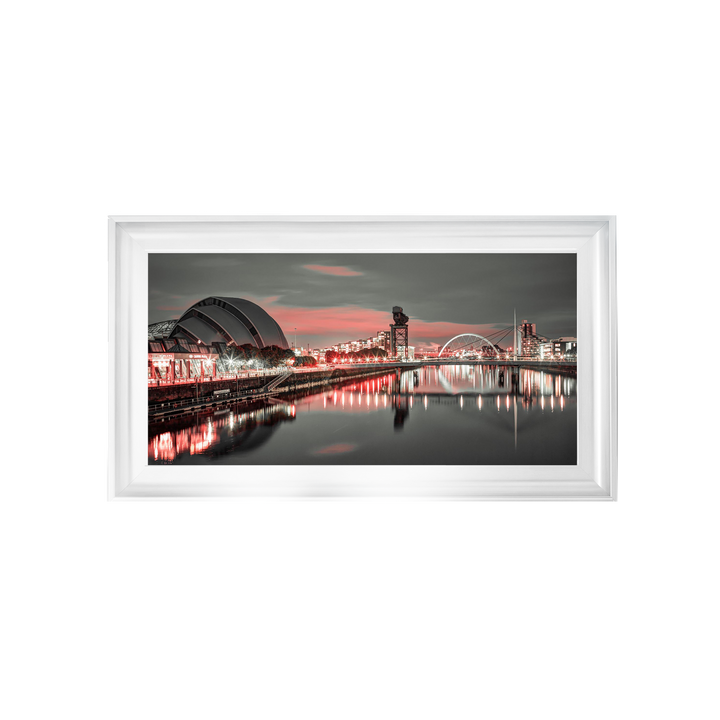Red cityscape of Glasgow, Assaf Frank