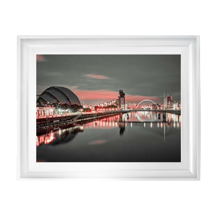 Red cityscape of Glasgow II, Assaf Frank