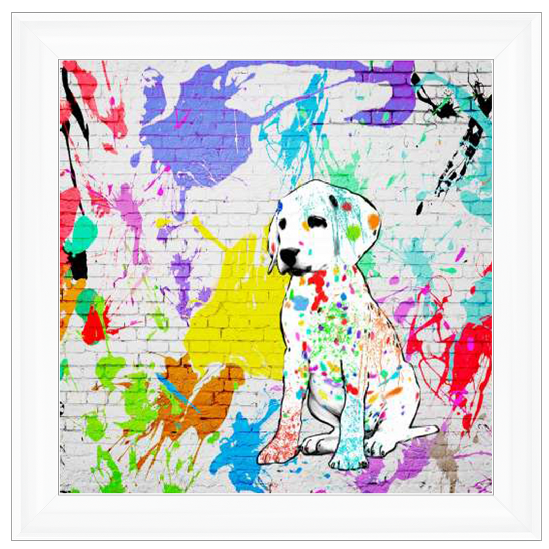 1MF4300 Labrador Street Art, inspired by Banksy