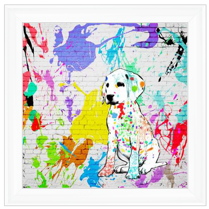 1MF4300 Labrador Street Art, inspired by Banksy