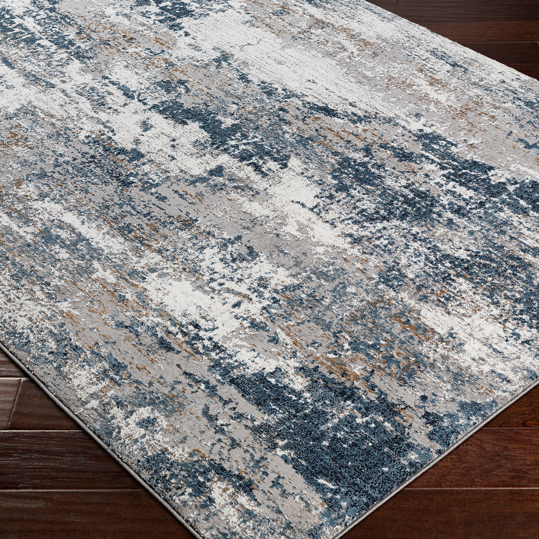 Elegant Allegro Abstract Modern Marble Rug