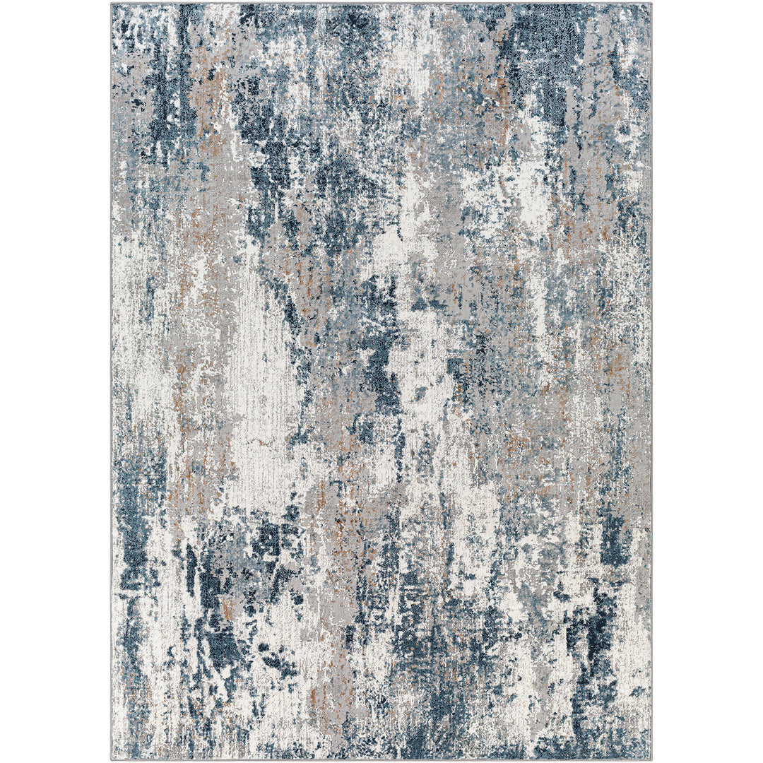 Elegant Allegro Abstract Modern Marble Rug