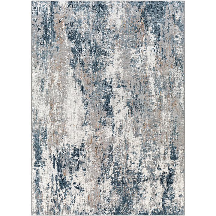 Elegant Allegro Abstract Modern Marble Rug