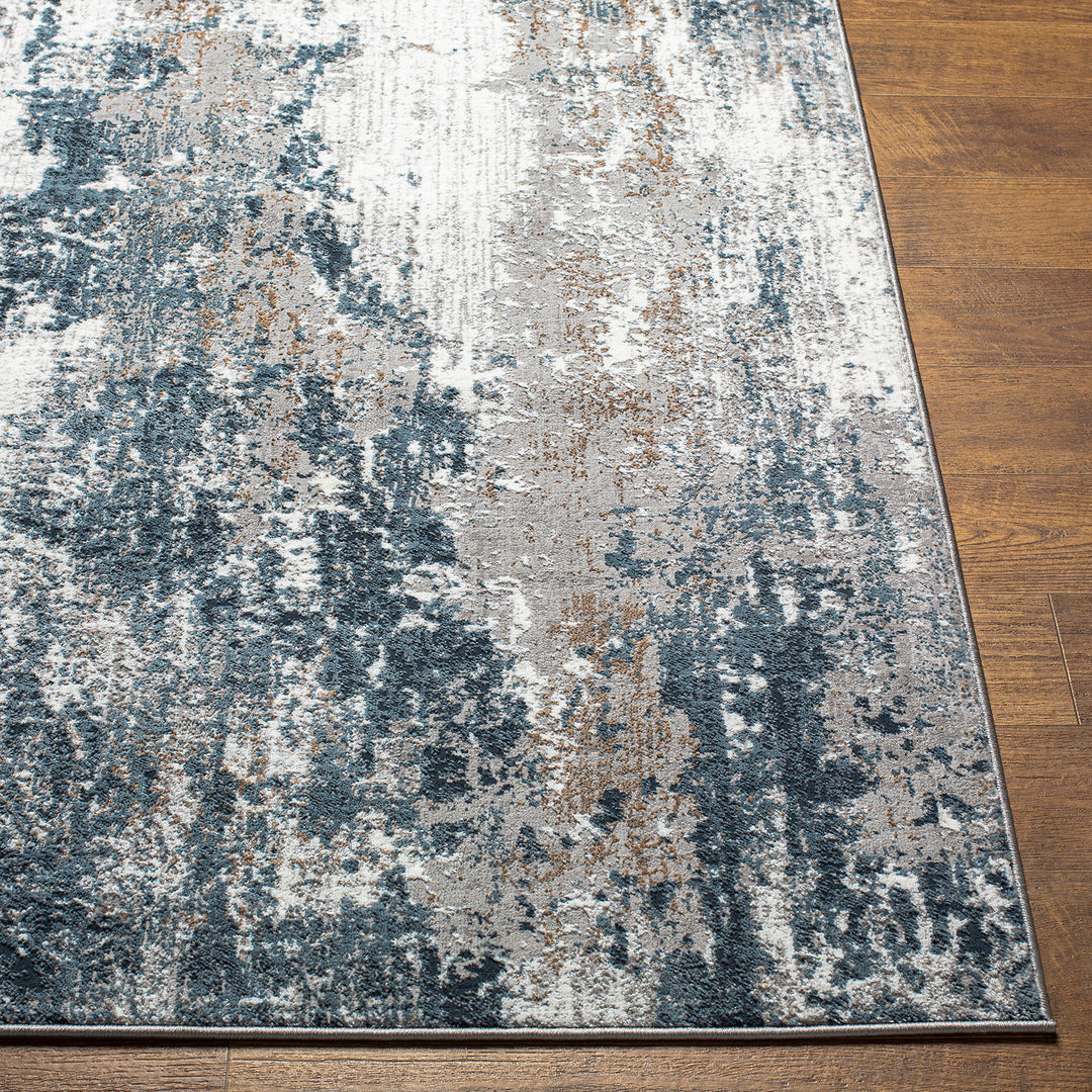 Elegant Allegro Abstract Modern Marble Rug