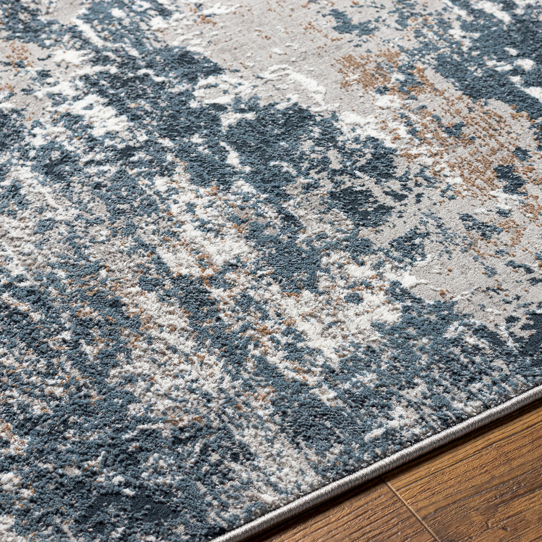 Elegant Allegro Abstract Modern Marble Rug