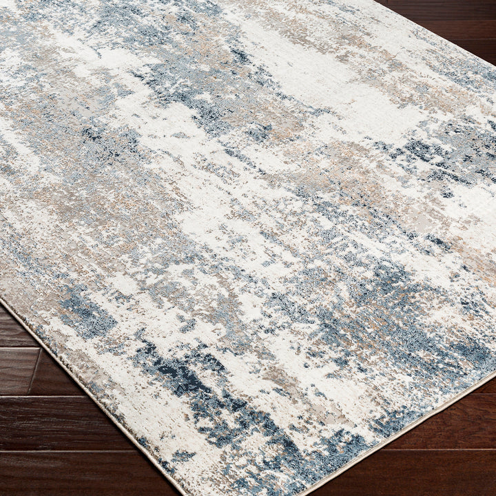 Stylish Allegro Abstract Modern Marble Rug