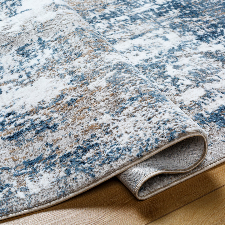 Stylish Allegro Abstract Modern Marble Rug