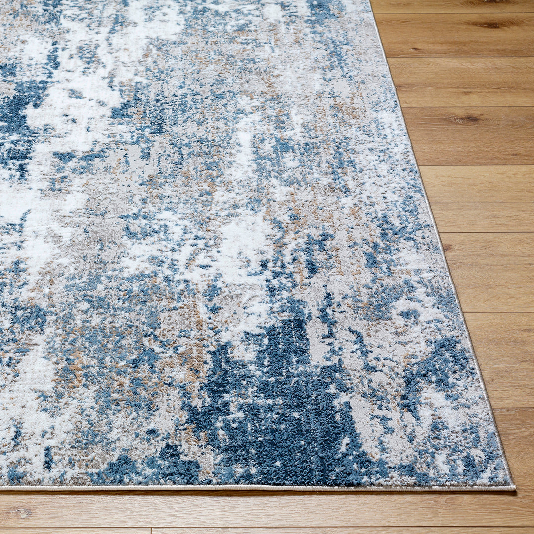 Stylish Allegro Abstract Modern Marble Rug