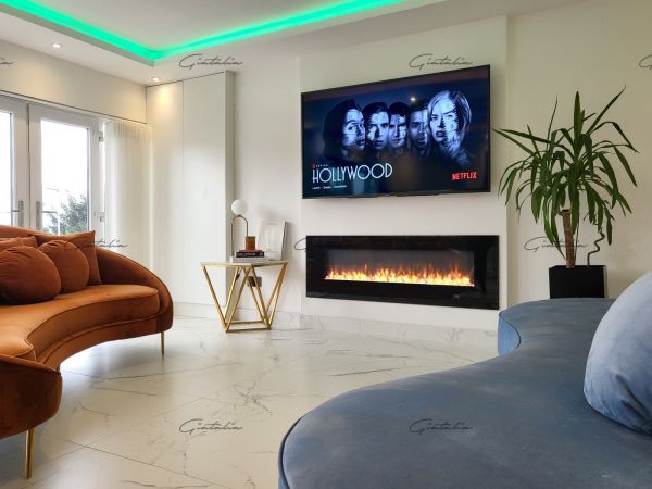 Aurora Insert Fire - 72'' - Black
