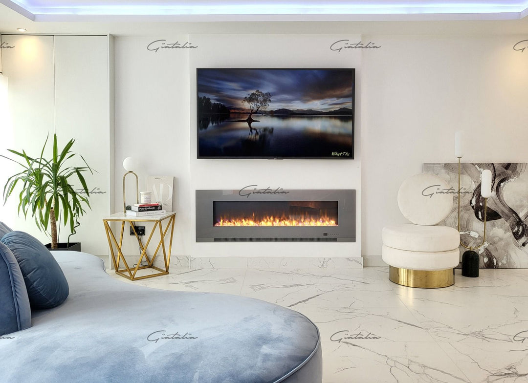 Aurora Insert Fire - 50'' - Grey