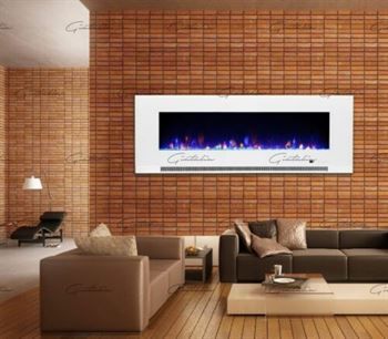 Aurora Insert Electric Fire 72'' - White