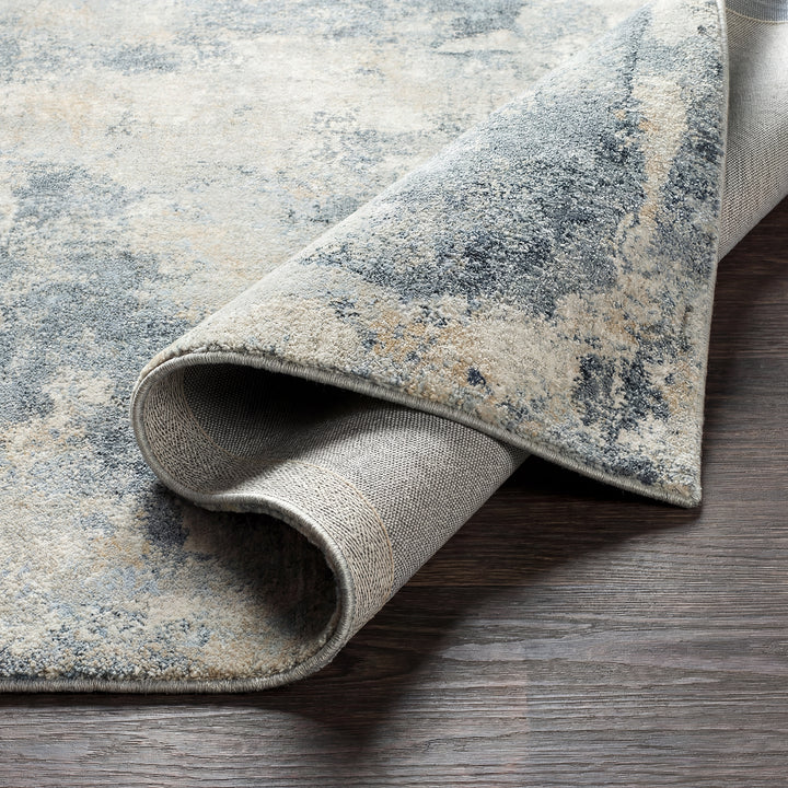 Refined Avellino Abstract Modern Marble High Pile Rug