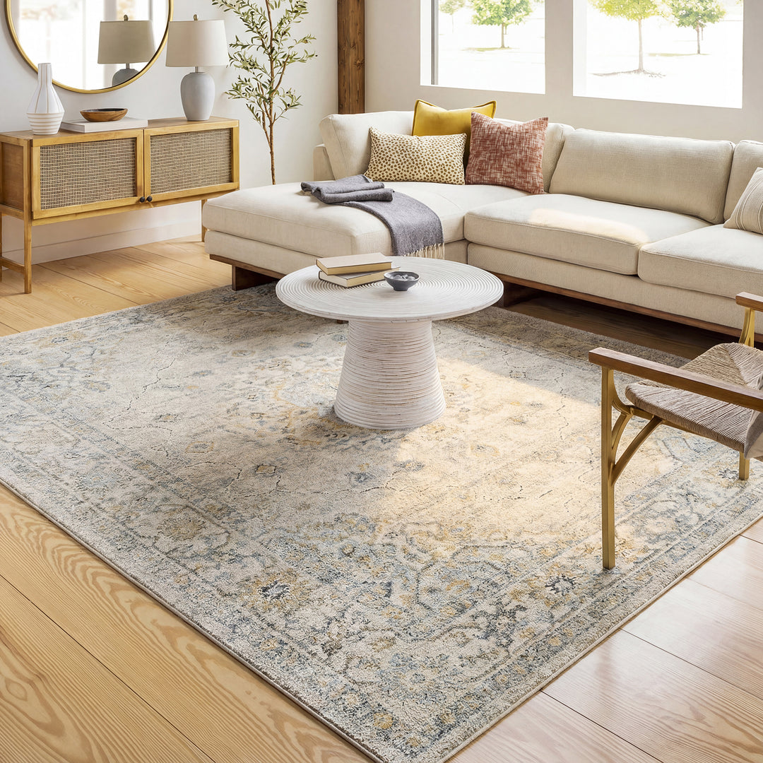 Contemporary Avellino Vintage Traditional Boho High Pile Rug