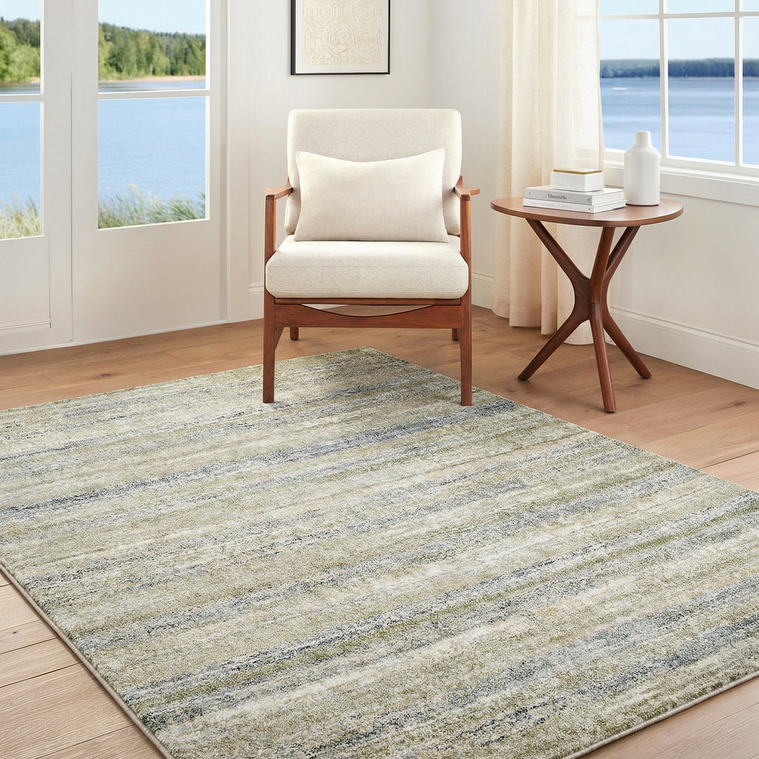 Luxury Avellino Abstract Modern Marble High Pile Rug