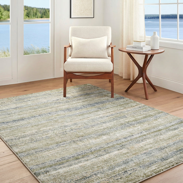 Luxury Avellino Abstract Modern Marble High Pile Rug