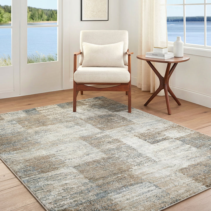 Contemporary Avellino Modern Graphic High Pile Rug