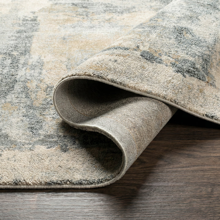 Elegant Avellino Abstract Modern Marble High Pile Rug