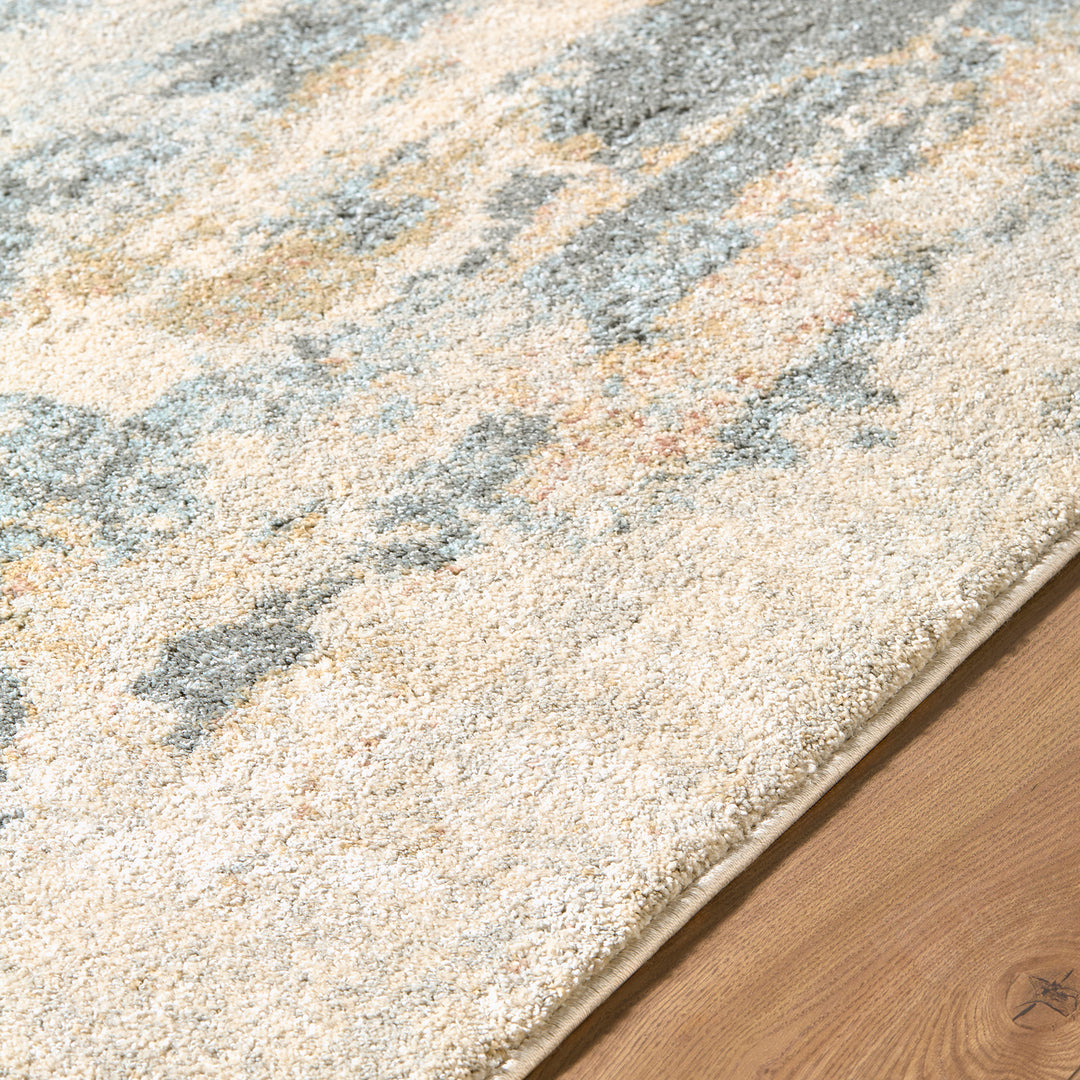 Elegant Avellino Abstract Modern Marble High Pile Rug