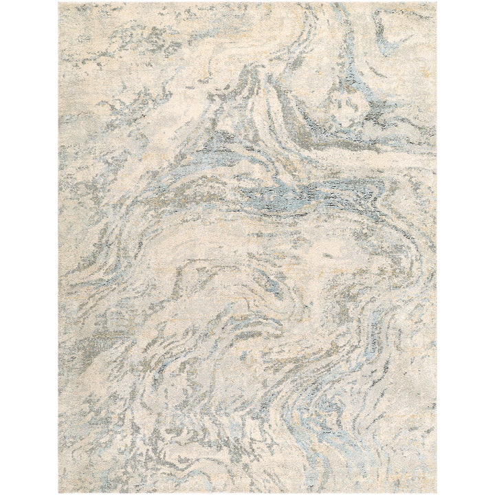 Modern Avellino Abstract Modern Marble High Pile Rug