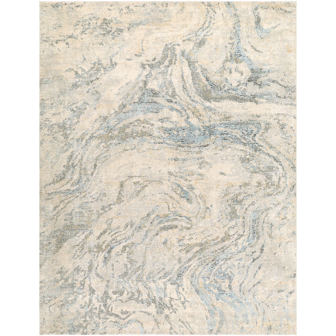 Luxury Avellino Abstract Modern Marble High Pile Rug