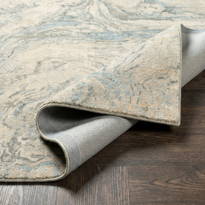 Luxury Avellino Abstract Modern Marble High Pile Rug