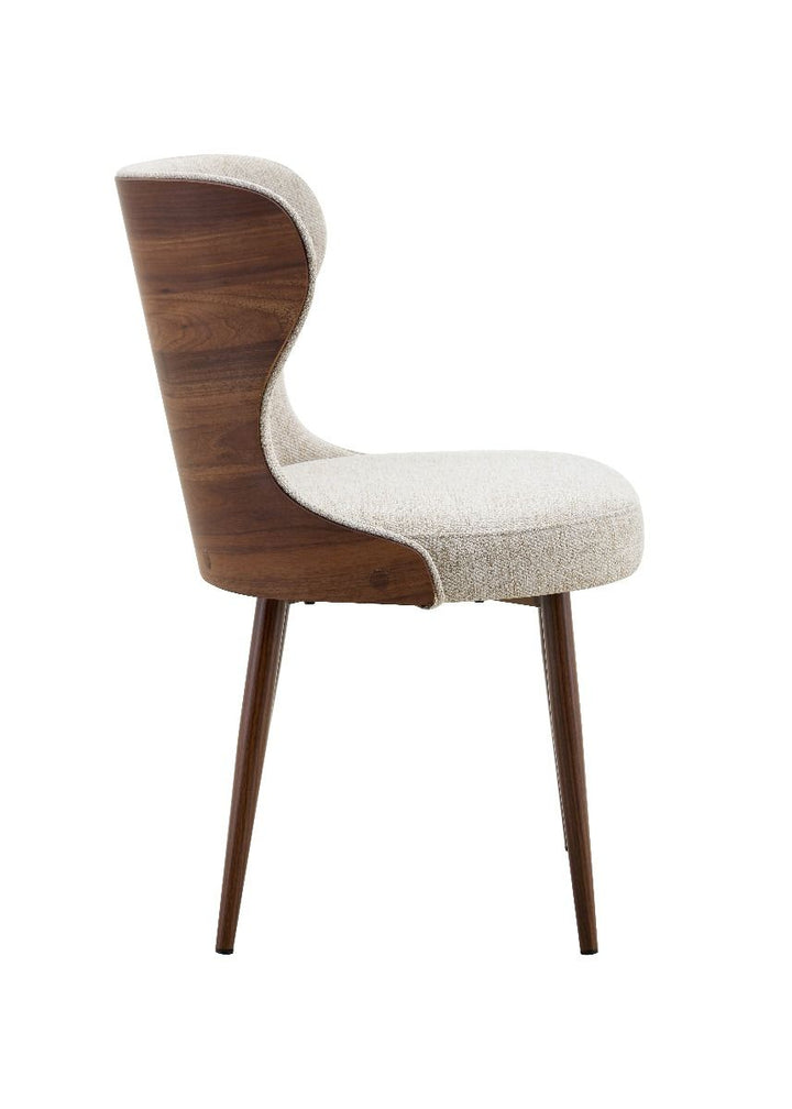Bella Chair - Walnut & Light Taupe