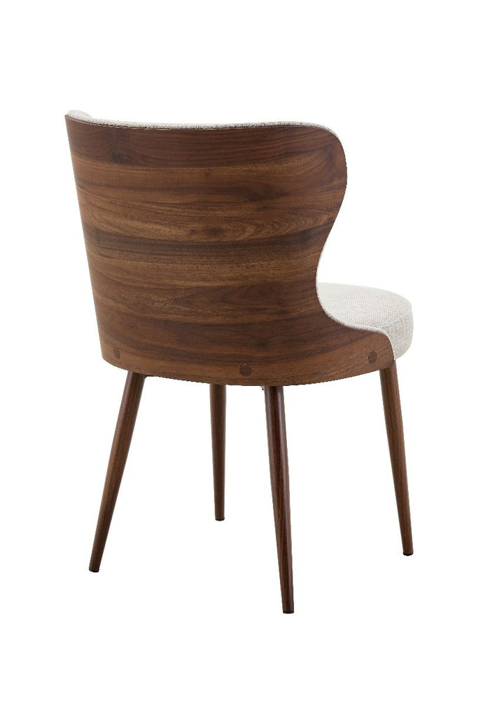 Bella Chair - Walnut & Light Taupe
