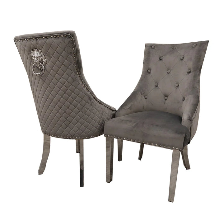 Bentley Chrome Dining Chair - Available in Sets of 2, 4, or 6