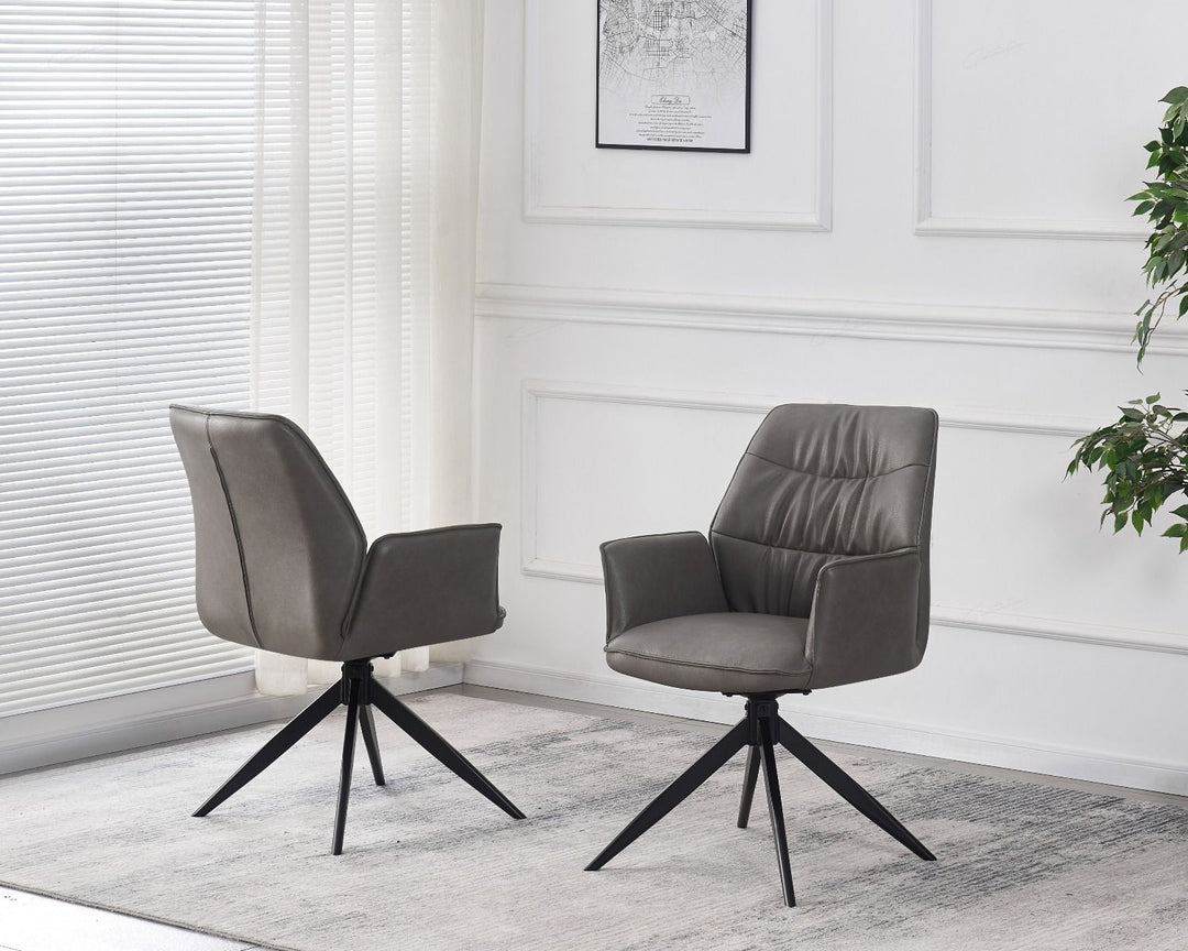 Berlish Chair - Storm Grey PU