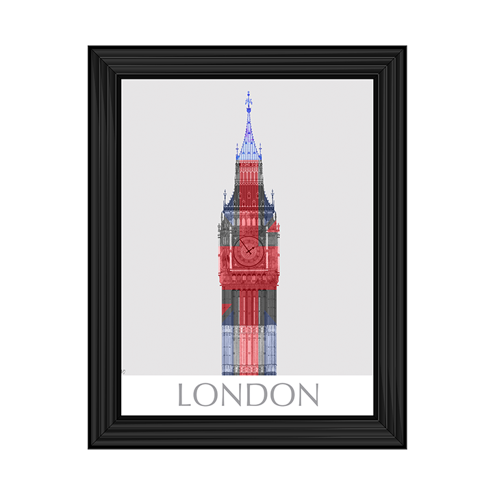 CY051 London Big Ben Union Jack