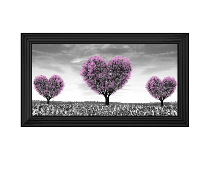 Pink heart trees