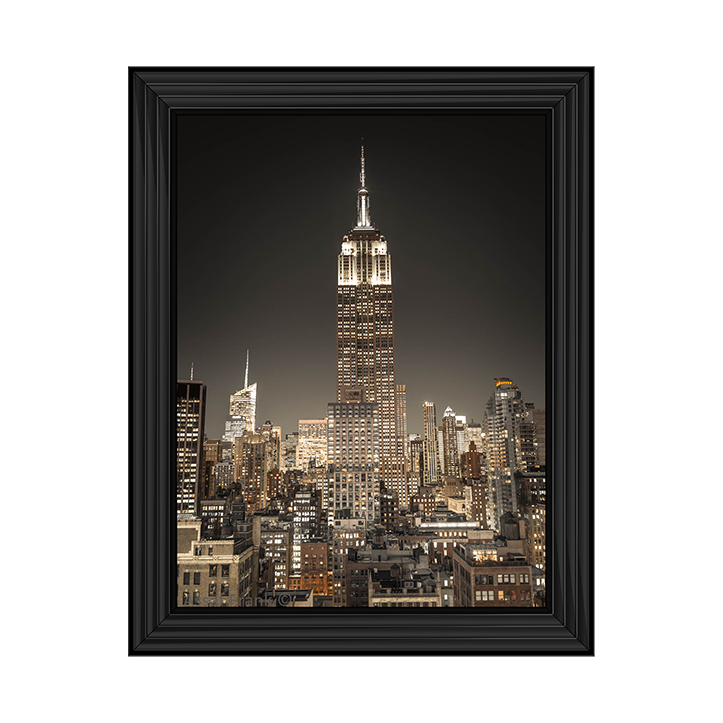 CY058 Empire State Building with New York City Manhattan skyline with skyscrapers