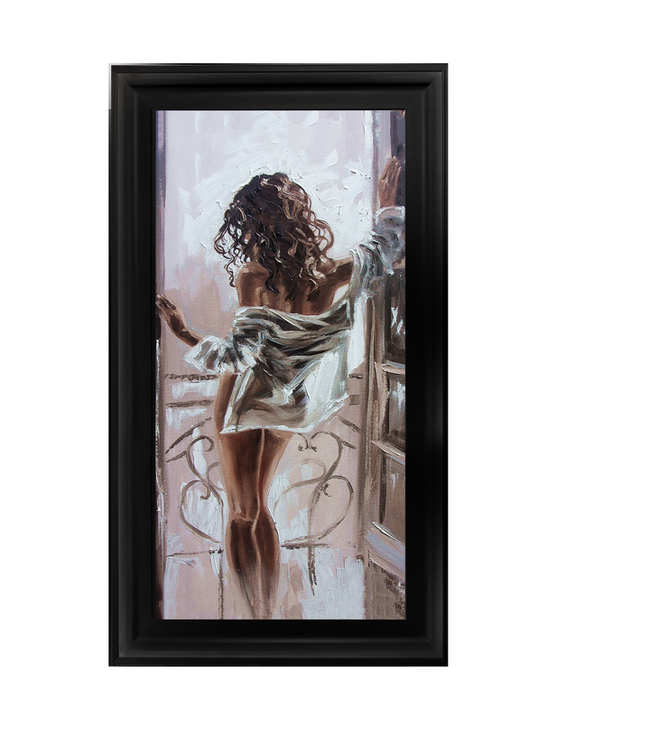 By the window