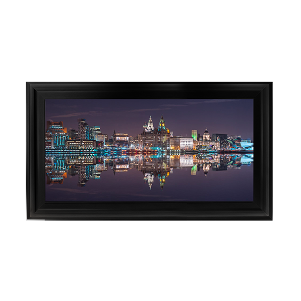 CY044 Liverpool city skyline across the River Mersey