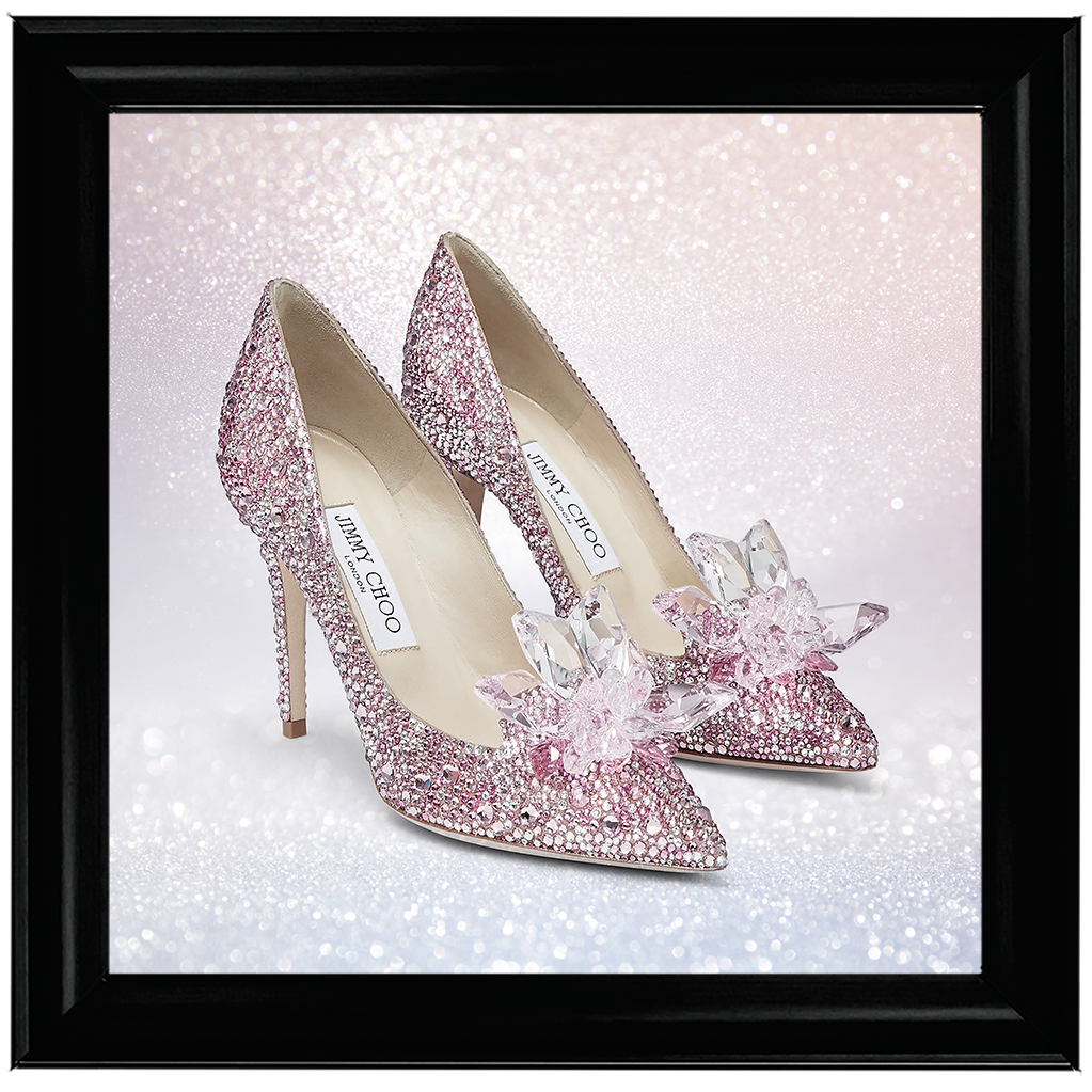 FS271 Pink sparkly high heels