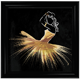 FG070 Golden Dress Puff