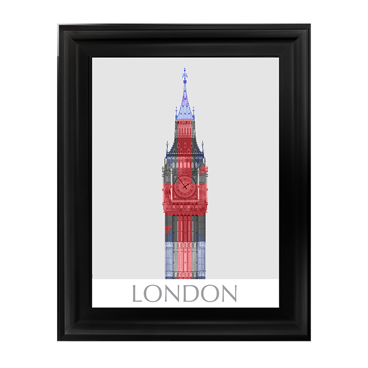CY051 London Big Ben Union Jack