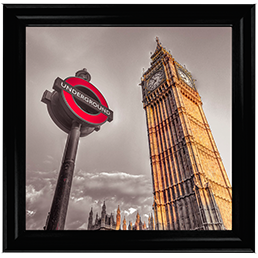 CY087 Underground sign with Big Ben