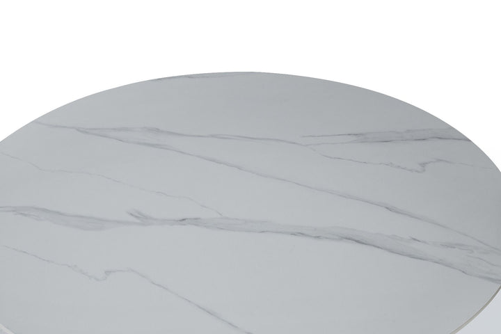 Casa Black & White Round Table - Black & White