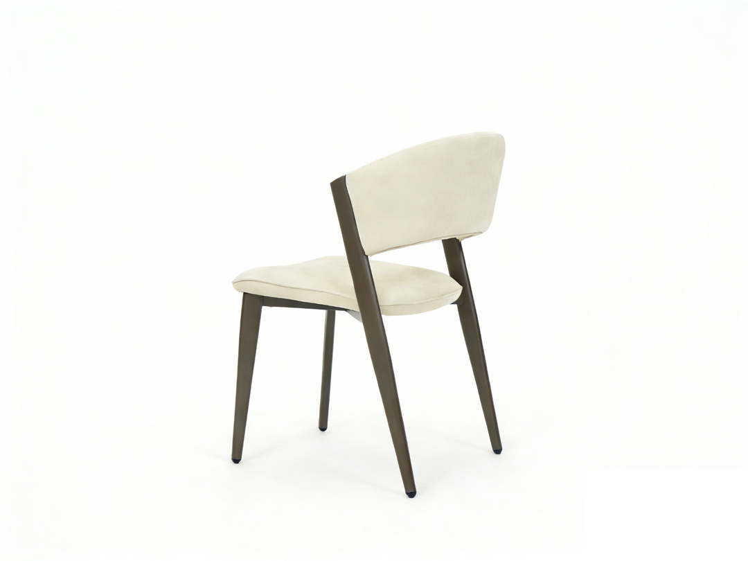 Catello Chair - Walnut & Cream