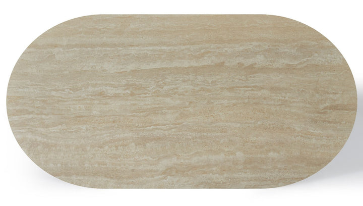 Celine Big Table - Ivory & Travertine