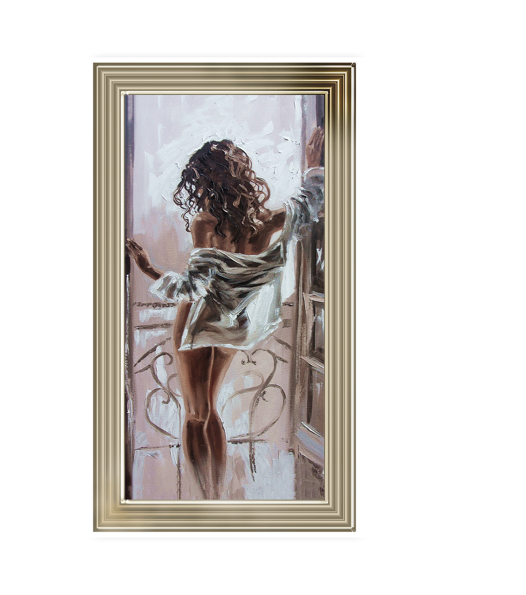 By the window