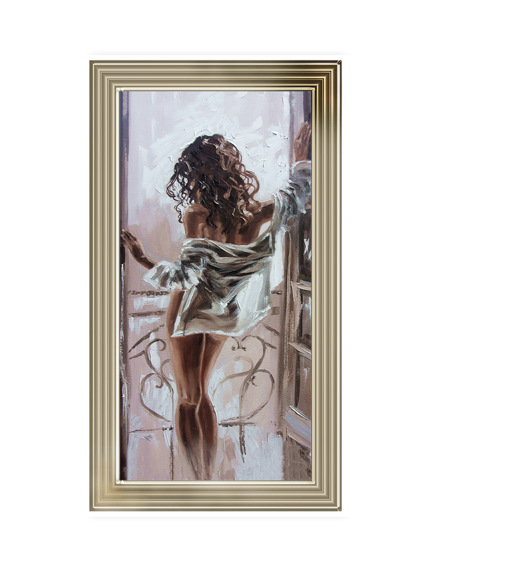 By the window
