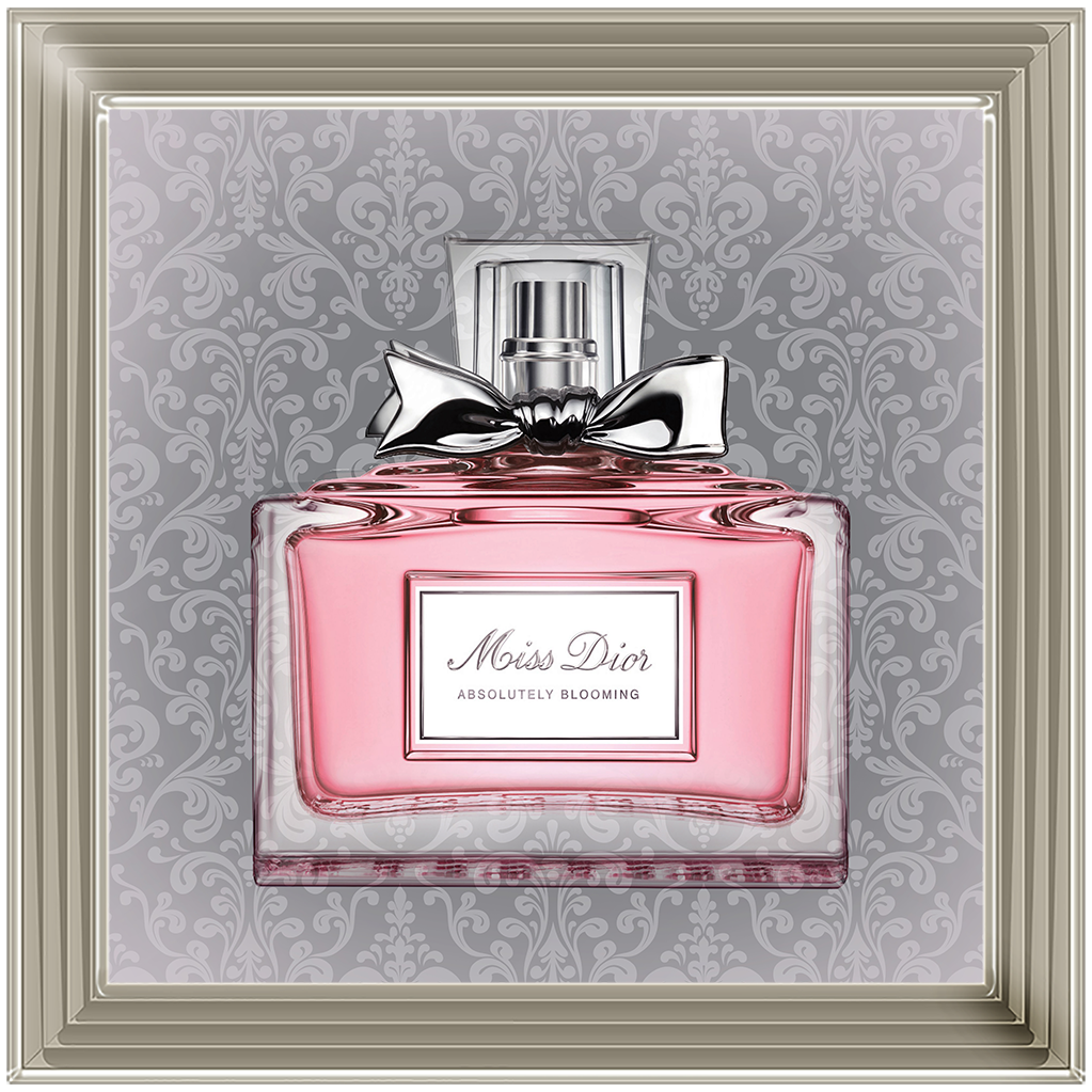 FS079 Perfume bottle on grey background