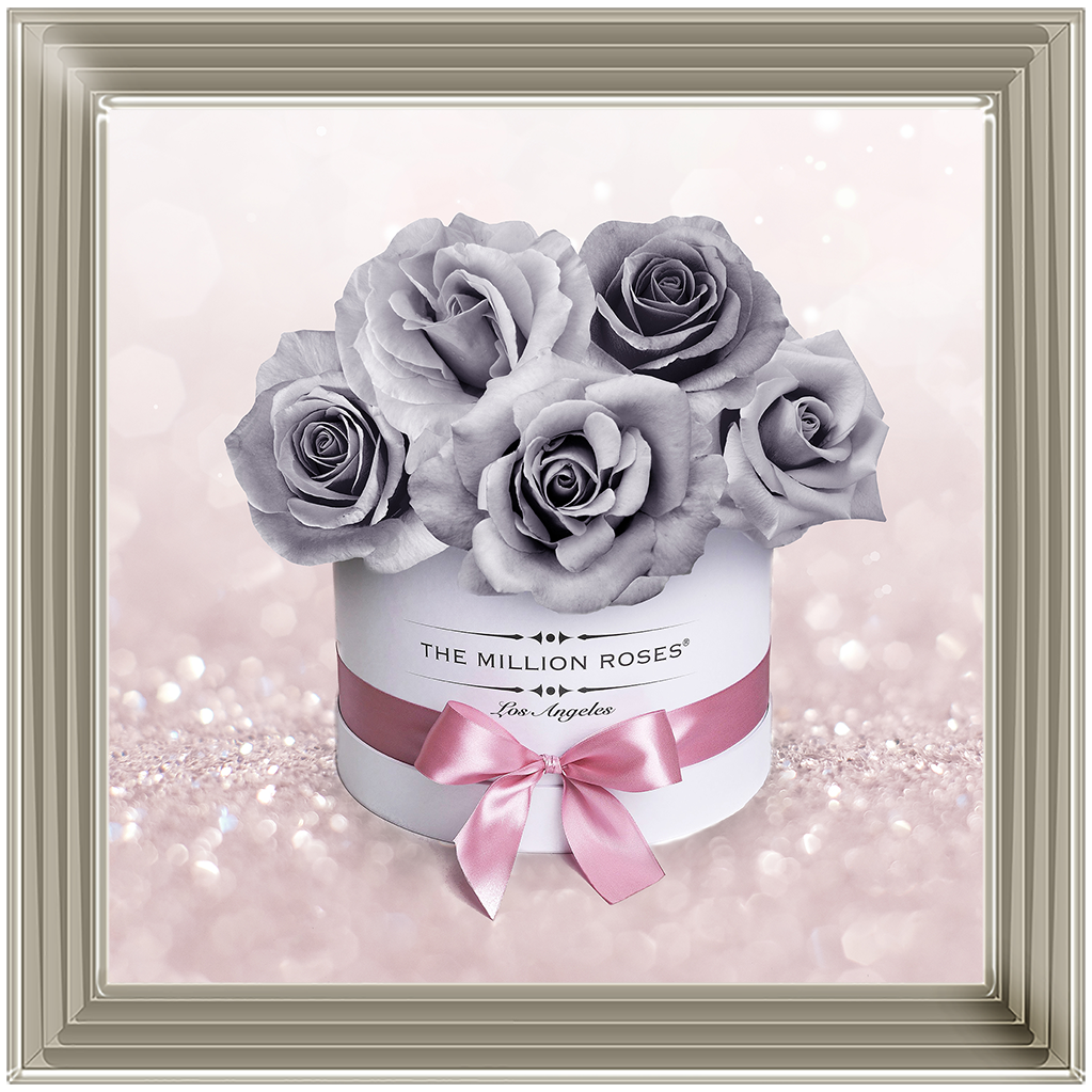 FL084 Grey Flower Box