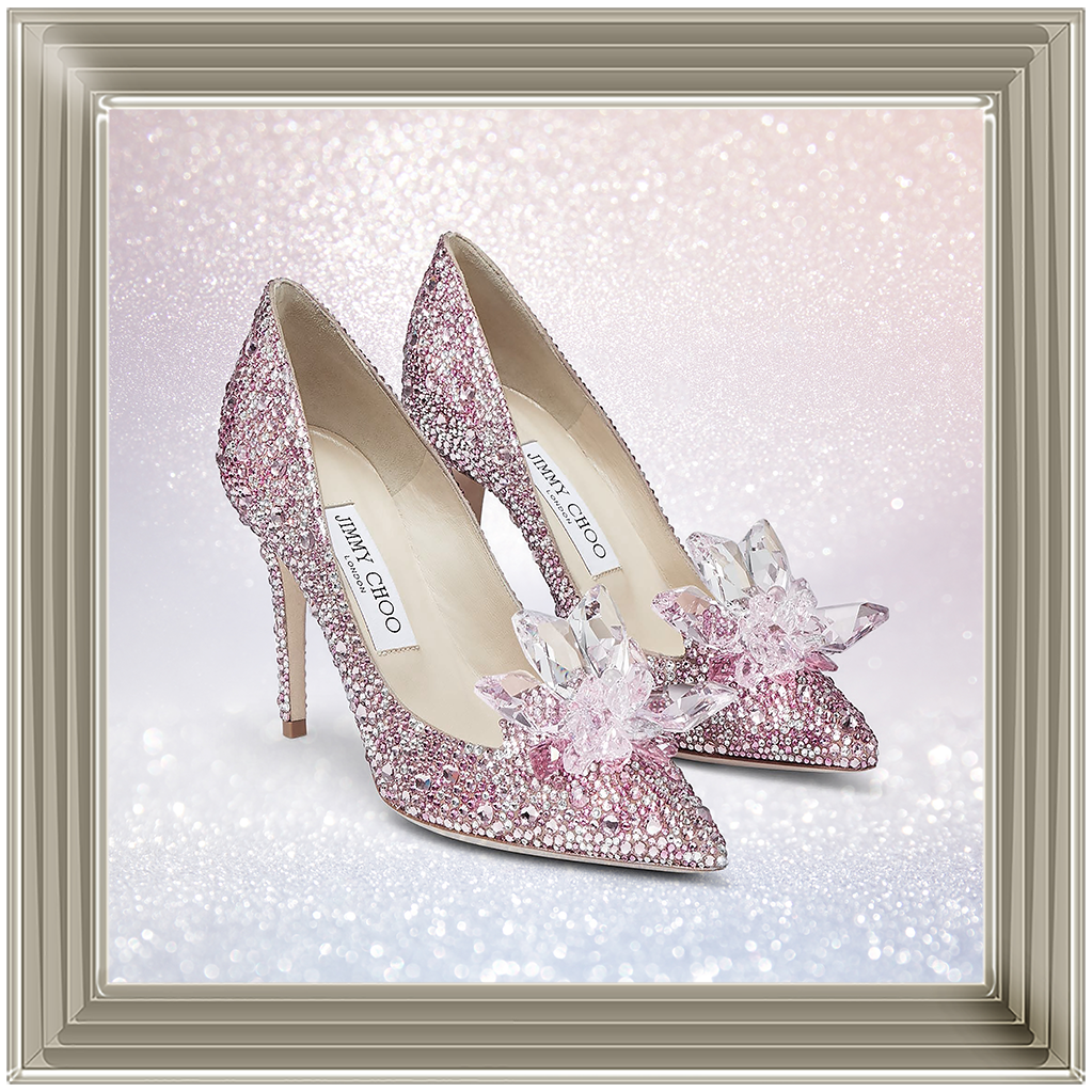 FS271 Pink sparkly high heels