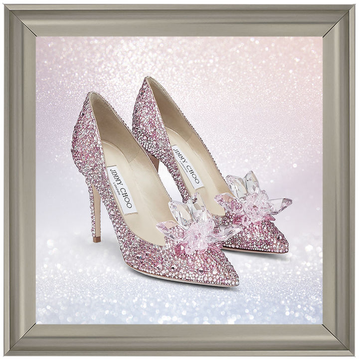 FS271 Pink sparkly high heels