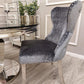 Chelsea Dining Chair all colours with Lion Knocker & Buttoned Back